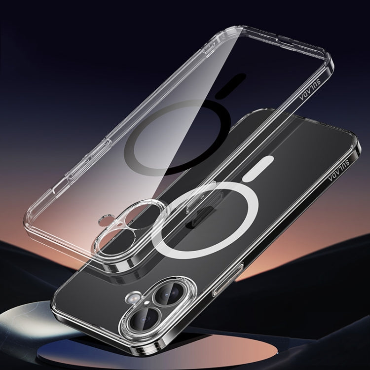 For iPhone 16 Plus SULADA Jingpin Series MagSafe All-inclusive Lens Electroplated TPU Phone Case