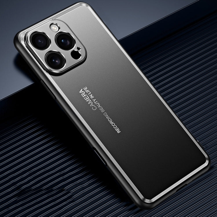 For iPhone 16 Pro Frosted Metal Phone Case