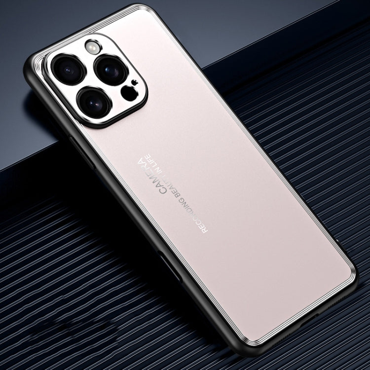 For iPhone 16 Pro Max Frosted Metal Phone Case