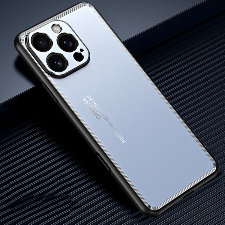 For iPhone 16 Pro Max Frosted Metal Phone Case