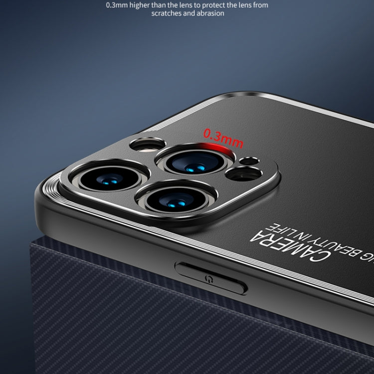 For iPhone 16 Frosted Metal Phone Case
