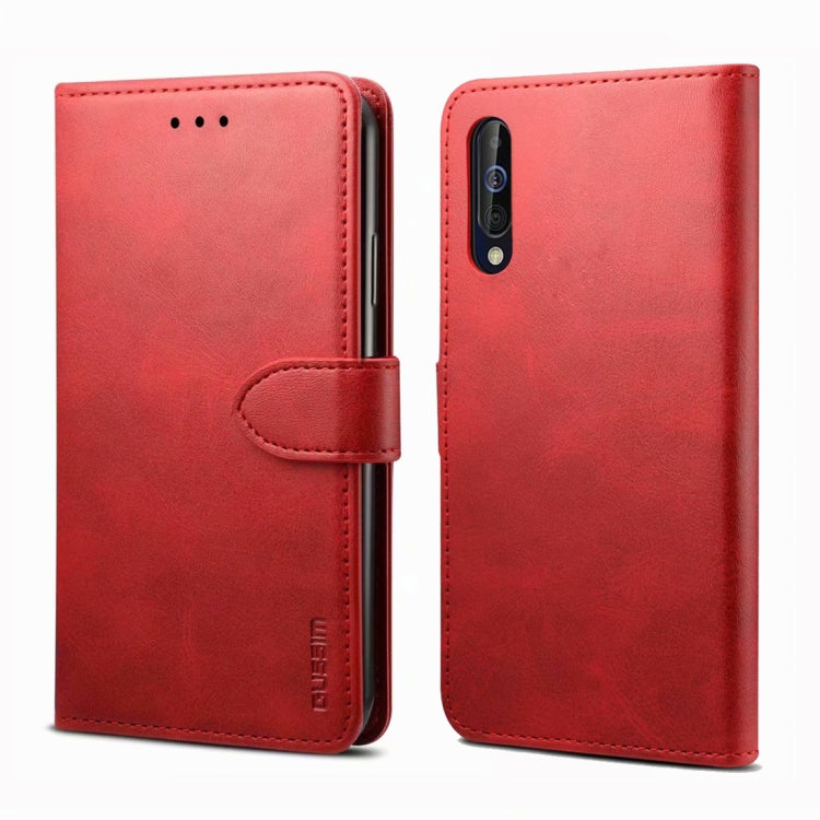 For Samsung Galaxy A70 GUSSIM Business Style Horizontal Flip Leather Case with Holder & Card Slots & Wallet