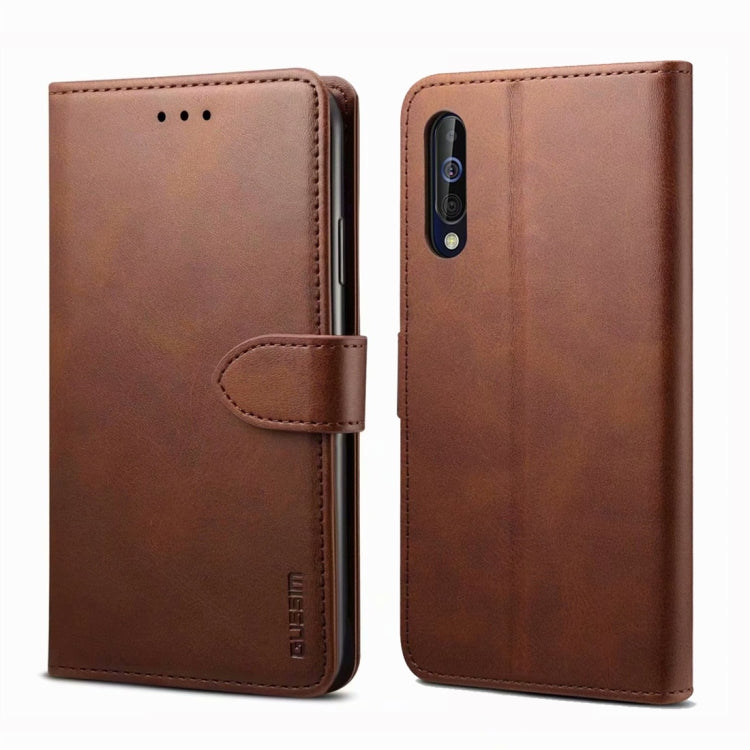 For Samsung Galaxy A70 GUSSIM Business Style Horizontal Flip Leather Case with Holder & Card Slots & Wallet