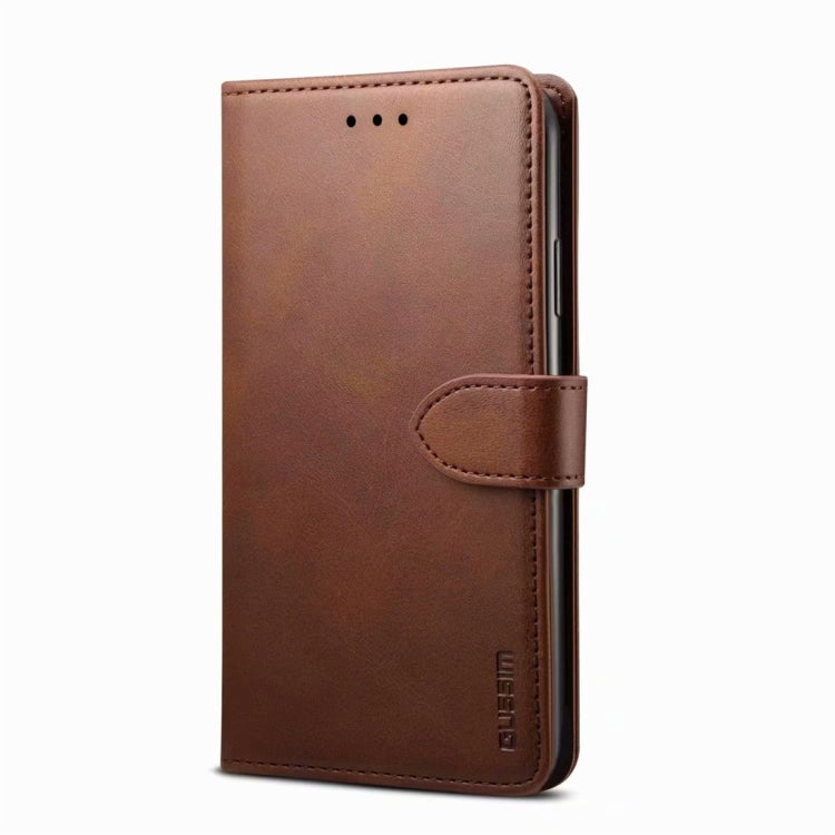 For Samsung Galaxy A70 GUSSIM Business Style Horizontal Flip Leather Case with Holder & Card Slots & Wallet