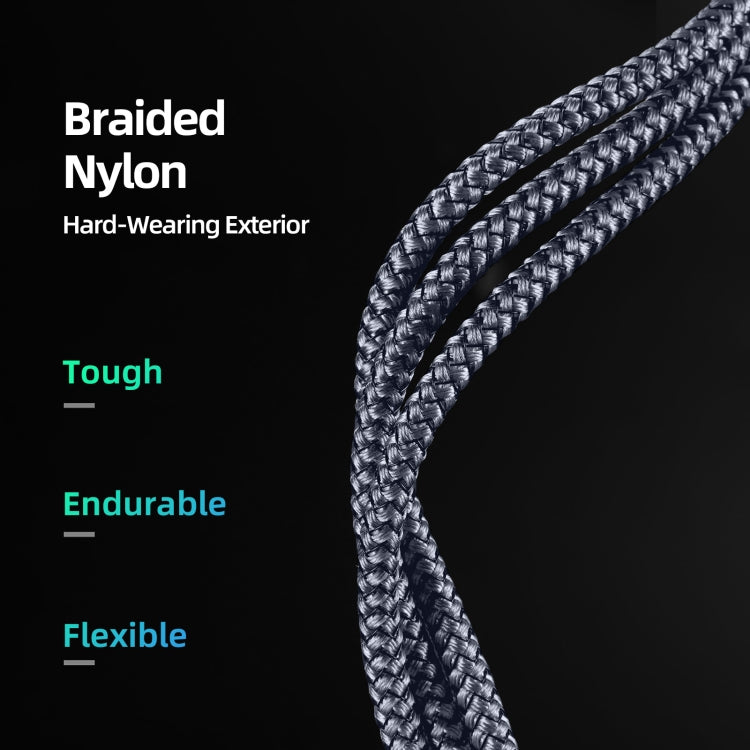 DUZZONA A8 2.4A USB to USB-C/Type-C Charging Data Cable, Length:1m