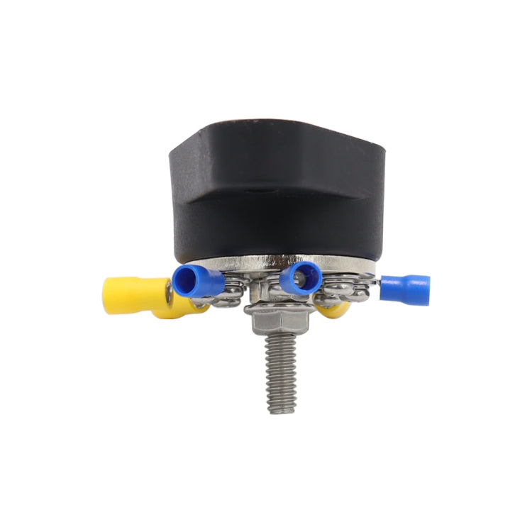 CP-4102 5/16 inch M8 RV Yacht 8-way Terminal Stud with 2pcs M5x20 Screws + Terminals(Black + Red)