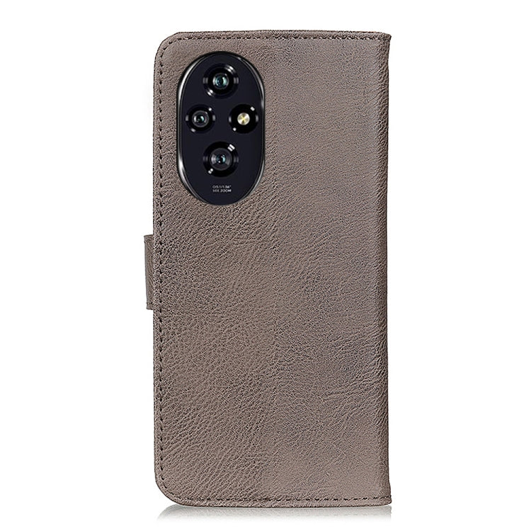 For Honor 200 KHAZNEH Cowhide Texture Horizontal Flip Leather Phone Case