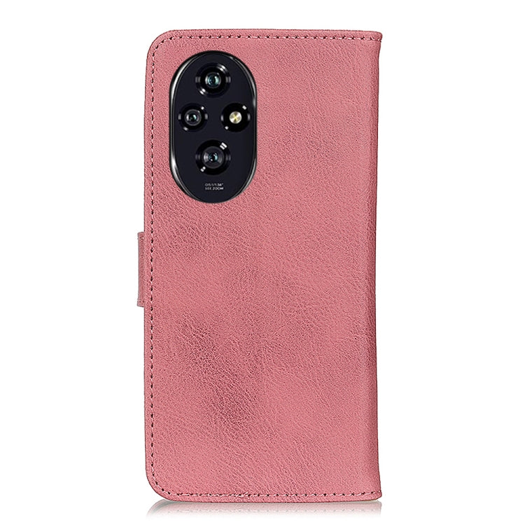 For Honor 200 KHAZNEH Cowhide Texture Horizontal Flip Leather Phone Case
