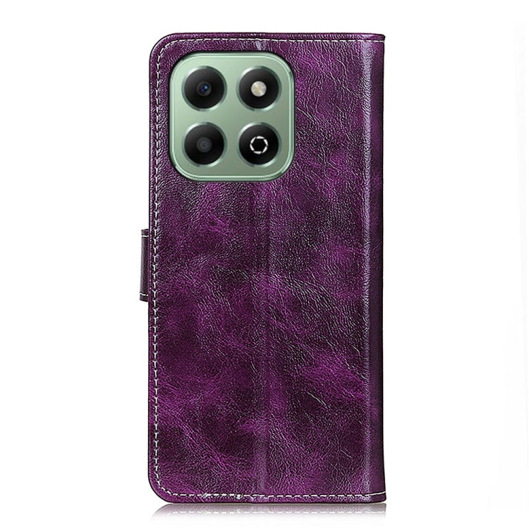 For Honor X6b Retro Crazy Horse Texture Flip Leather Phone Case