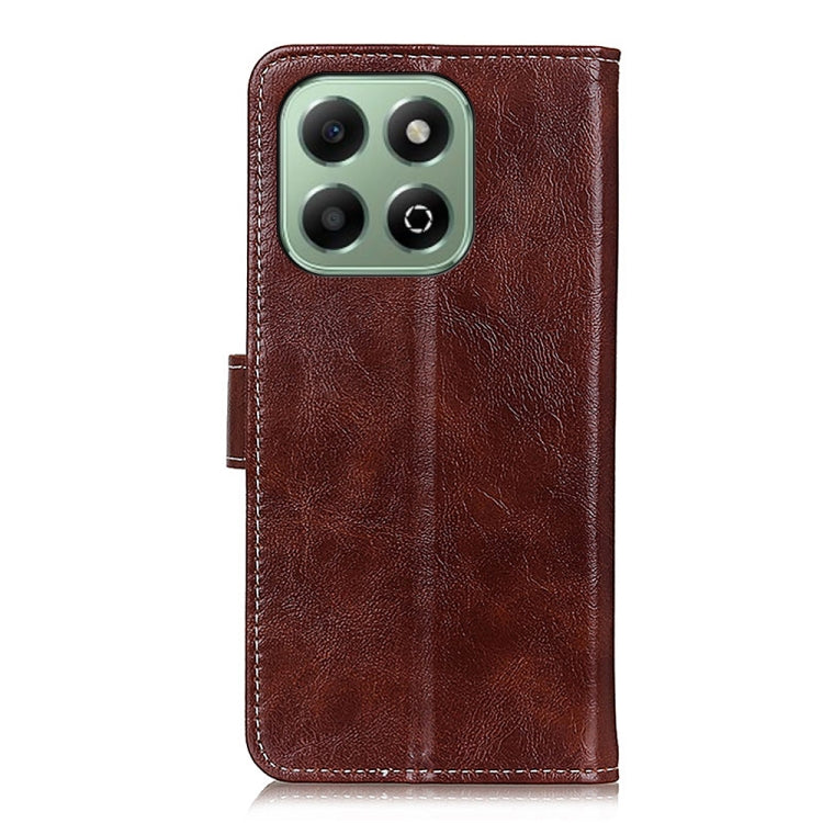 For Honor X6b Retro Crazy Horse Texture Flip Leather Phone Case
