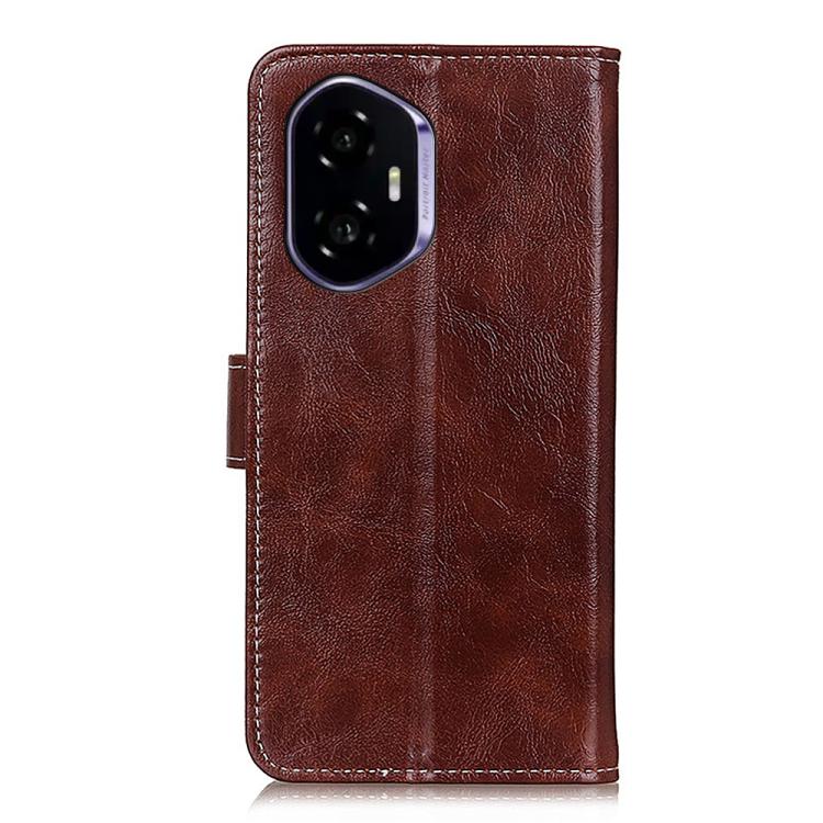 For Honor 400 Global 156.5mm Retro Crazy Horse Texture Flip Leather Phone Case