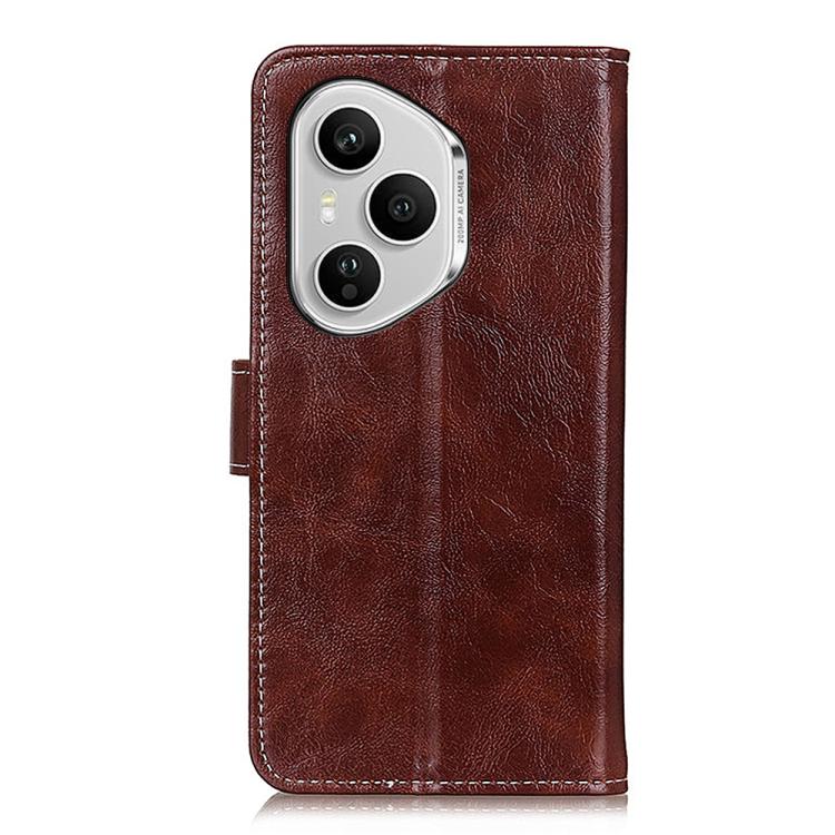 For Honor 400 Pro Global 160.8mm Retro Crazy Horse Texture Flip Leather Phone Case