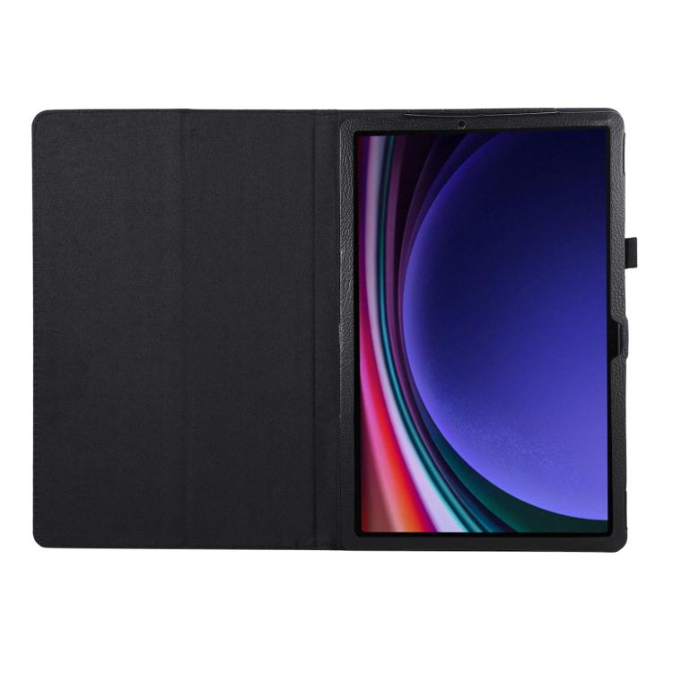 For Samsung Galaxy Tab S11 Litchi Texture Leather Tablet Case with Holder
