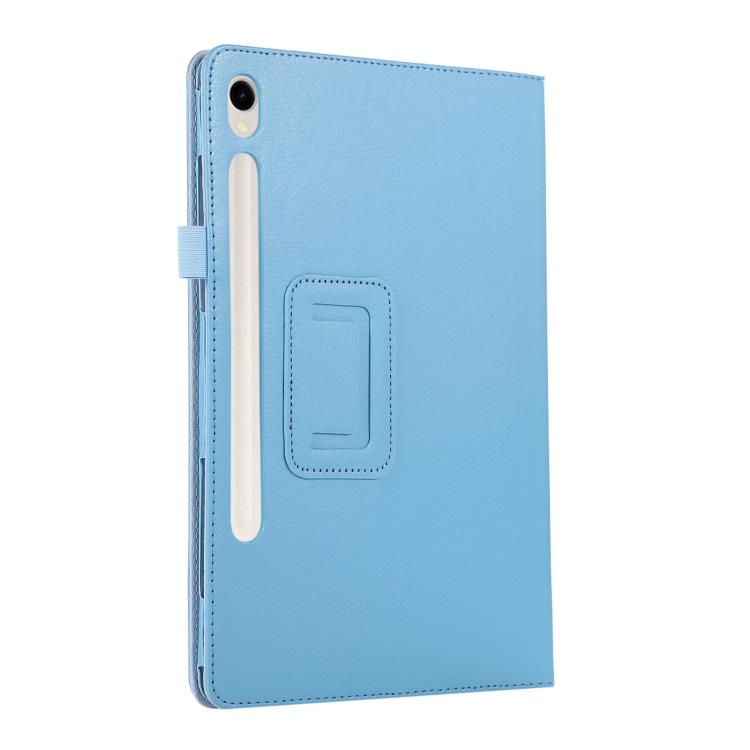 For Samsung Galaxy Tab S11 Litchi Texture Leather Tablet Case with Holder