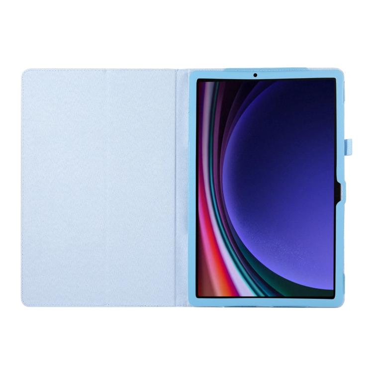 For Samsung Galaxy Tab S11 Litchi Texture Leather Tablet Case with Holder
