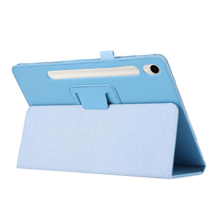 For Samsung Galaxy Tab S11 Litchi Texture Leather Tablet Case with Holder