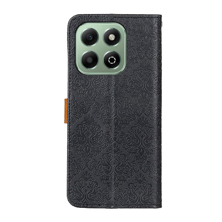 For Honor X6b European Floral Embossed Leather Phone Case
