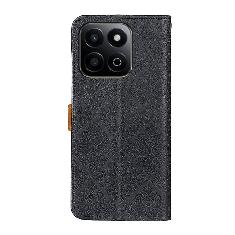 For Honor 200 Smart / Play 60 Plus European Floral Embossed Leather Phone Case