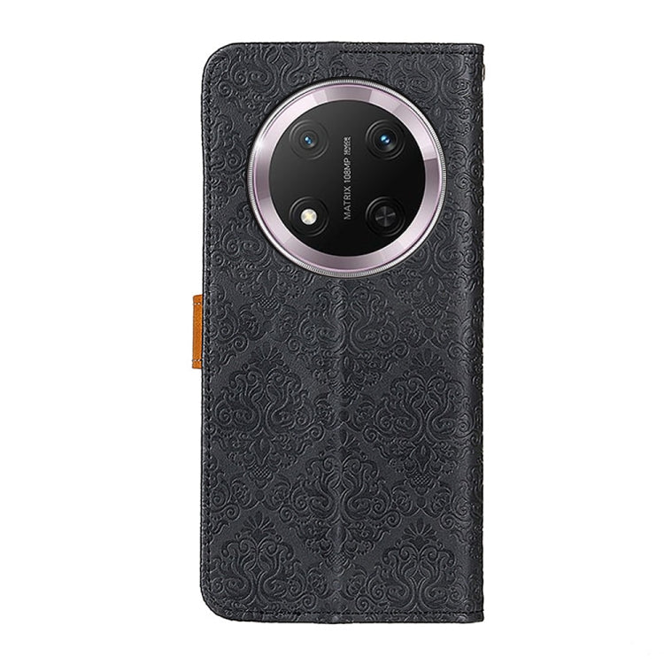 For Honor X9C European Floral Embossed Leather Phone Case