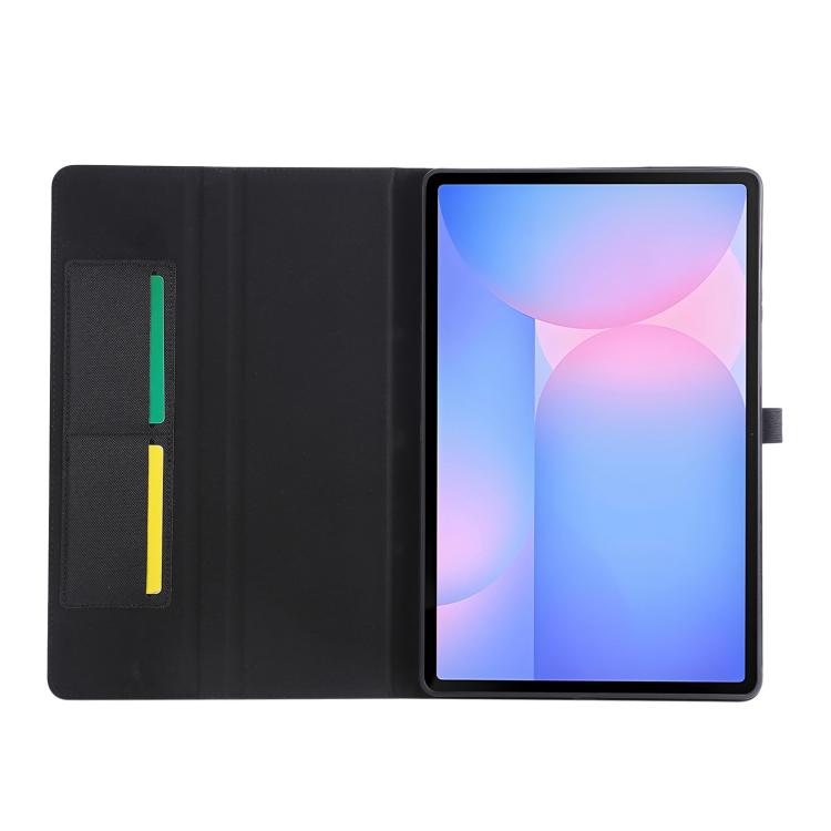 For Samsung Galaxy Tab S10 FE+ Fabric Texture Horizontal Flip Leather Tablet Case