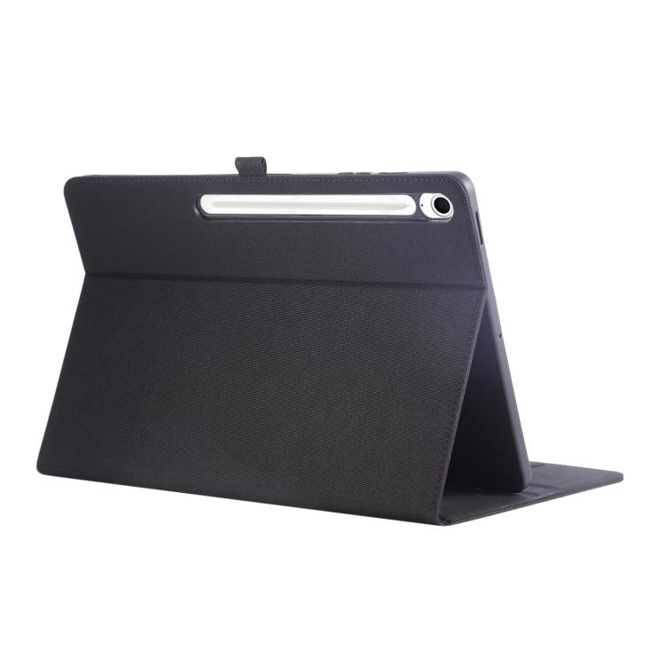For Samsung Galaxy Tab S10 FE+ Fabric Texture Horizontal Flip Leather Tablet Case