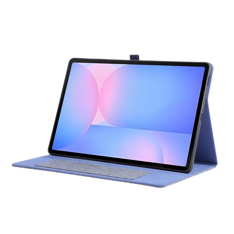 For Samsung Galaxy Tab S10 FE+ Fabric Texture Horizontal Flip Leather Tablet Case