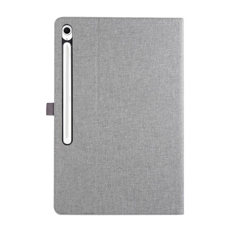 For Samsung Galaxy Tab S10 FE+ Fabric Texture Horizontal Flip Leather Tablet Case