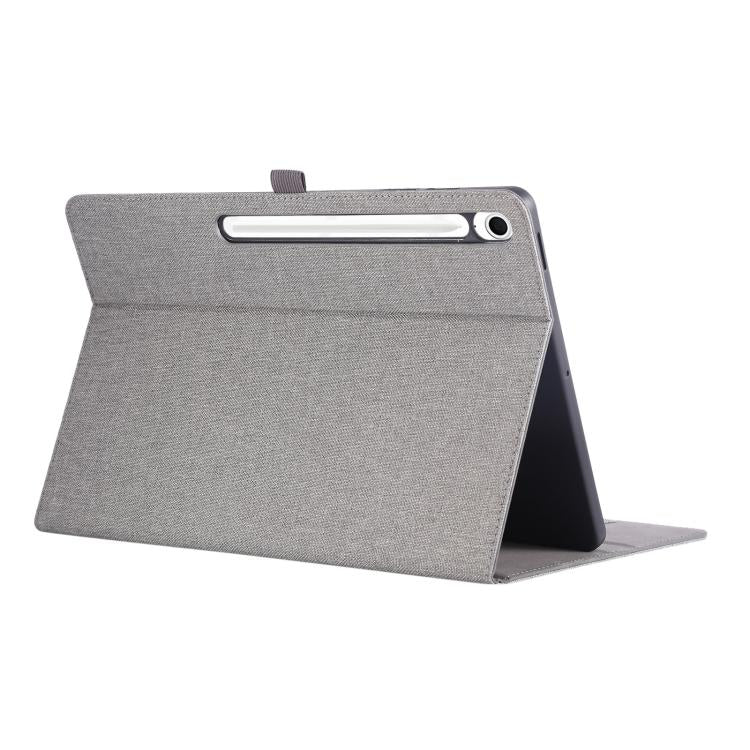 For Samsung Galaxy Tab S10 FE+ Fabric Texture Horizontal Flip Leather Tablet Case