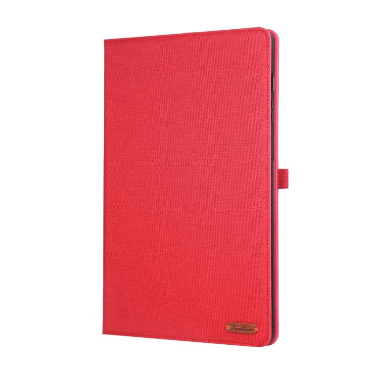 For Samsung Galaxy Tab S10 FE+ Fabric Texture Horizontal Flip Leather Tablet Case