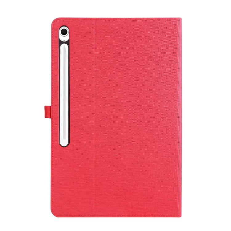 For Samsung Galaxy Tab S10 FE+ Fabric Texture Horizontal Flip Leather Tablet Case