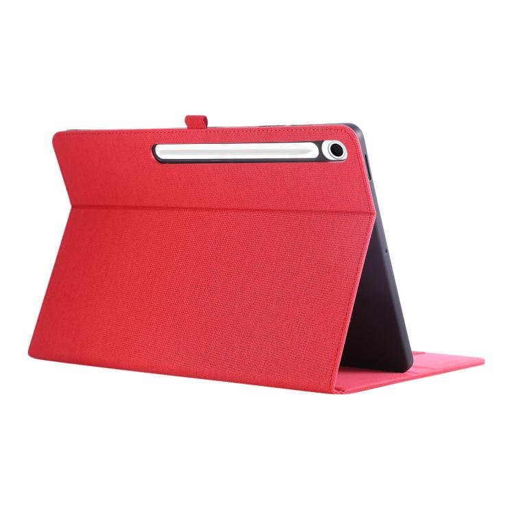 For Samsung Galaxy Tab S10 FE+ Fabric Texture Horizontal Flip Leather Tablet Case