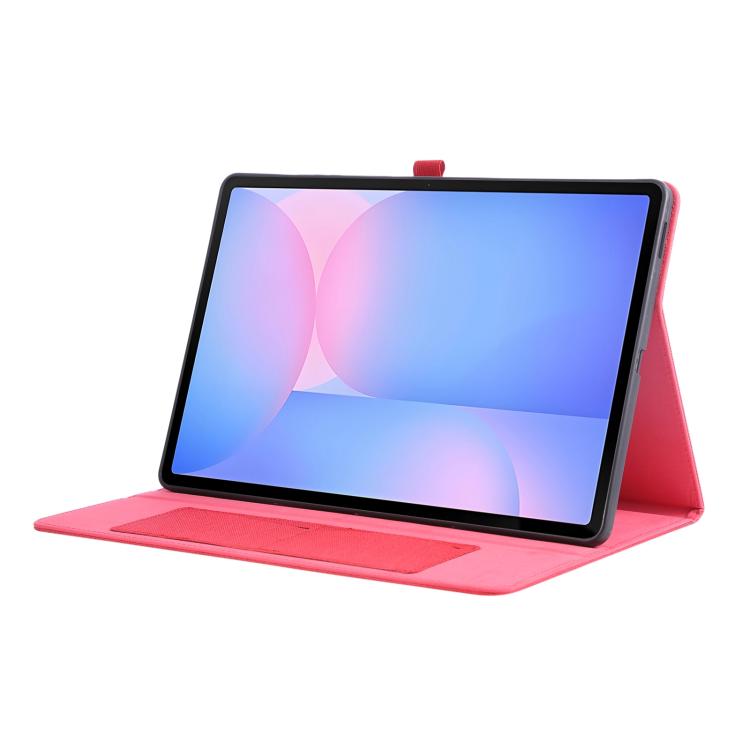 For Samsung Galaxy Tab S10 FE+ Fabric Texture Horizontal Flip Leather Tablet Case