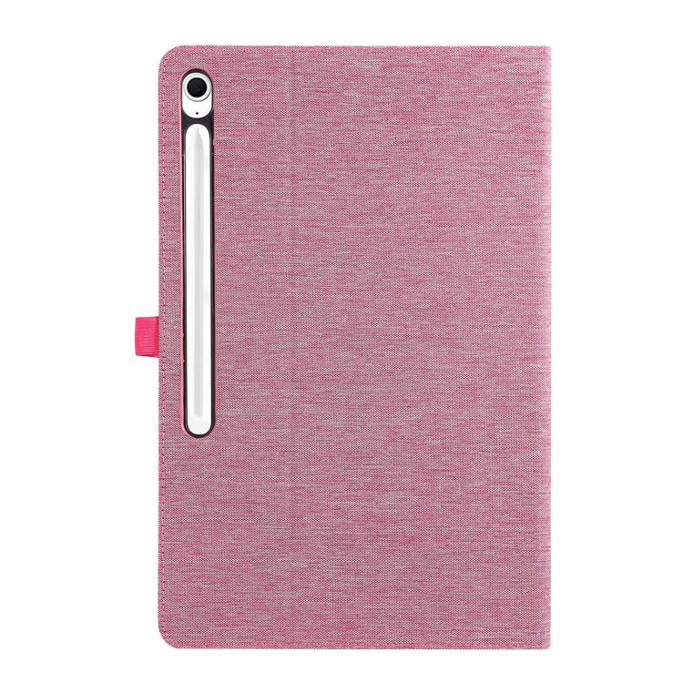 For Samsung Galaxy Tab S10 FE+ Fabric Texture Horizontal Flip Leather Tablet Case