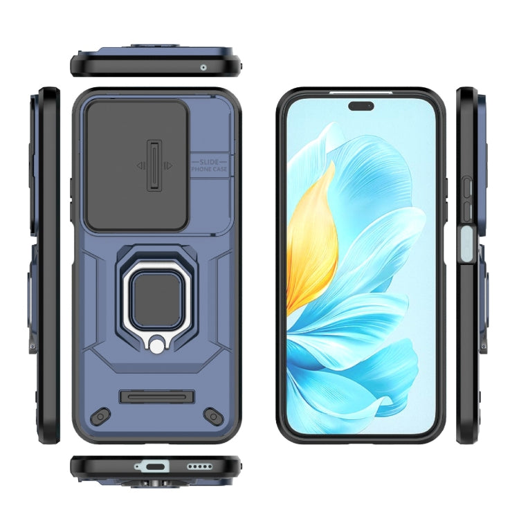 For Honor 200 Lite Global Sliding Camshield TPU + PC Shockproof Phone Case with Holder