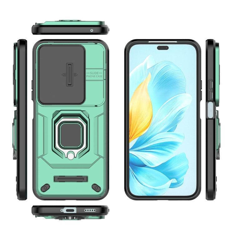 For Honor 200 Lite Global Sliding Camshield TPU + PC Shockproof Phone Case with Holder