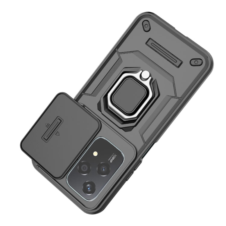 For Honor 200 Lite Global Sliding Camshield TPU + PC Shockproof Phone Case with Holder