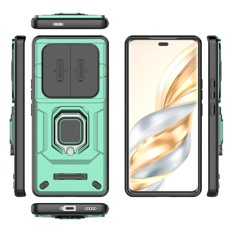 For Honor X60 Pro 5G Sliding Camshield TPU + PC Shockproof Phone Case with Holder