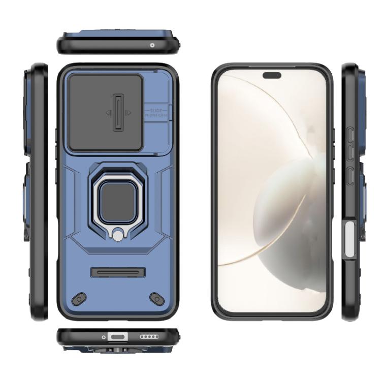 For Honor 400 Lite 5G Global Sliding Camshield TPU + PC Shockproof Phone Case with Holder