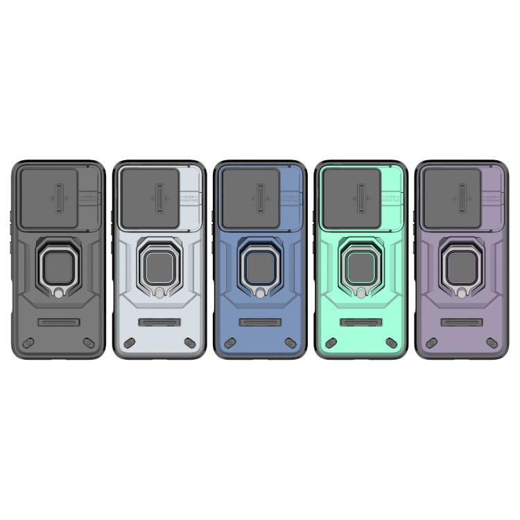 For Honor 400 Lite 5G Global Sliding Camshield TPU + PC Shockproof Phone Case with Holder