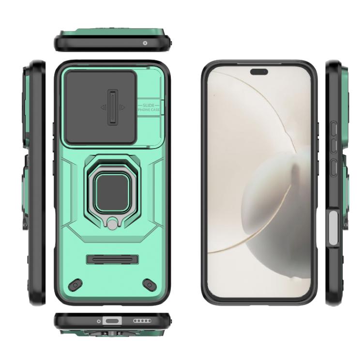 For Honor 400 Lite 5G Global Sliding Camshield TPU + PC Shockproof Phone Case with Holder