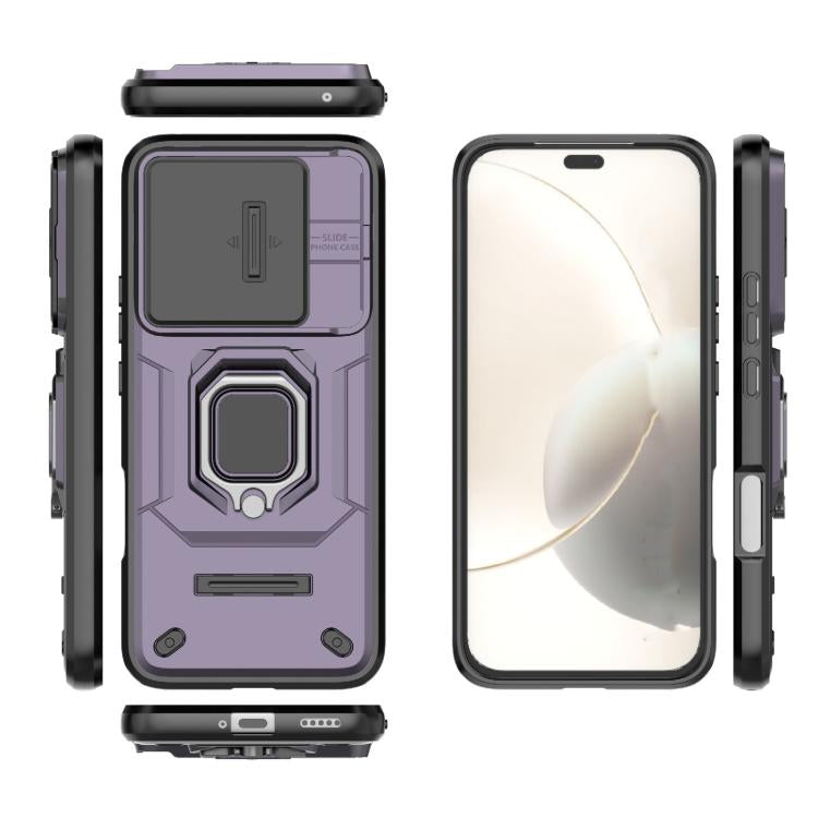 For Honor 400 Lite 5G Global Sliding Camshield TPU + PC Shockproof Phone Case with Holder