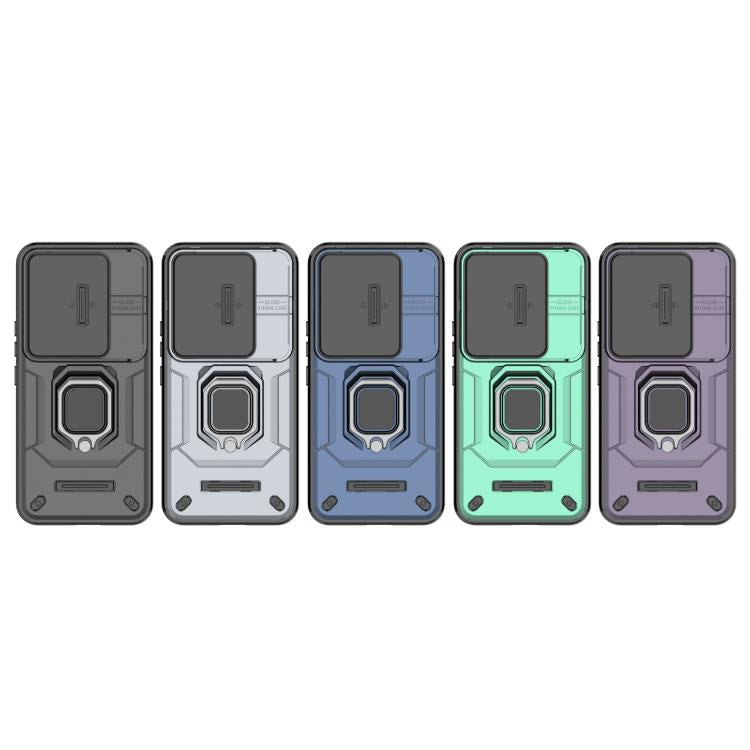 For Honor 400 Pro 5G Global 160.8mm Sliding Camshield TPU + PC Shockproof Phone Case with Holder