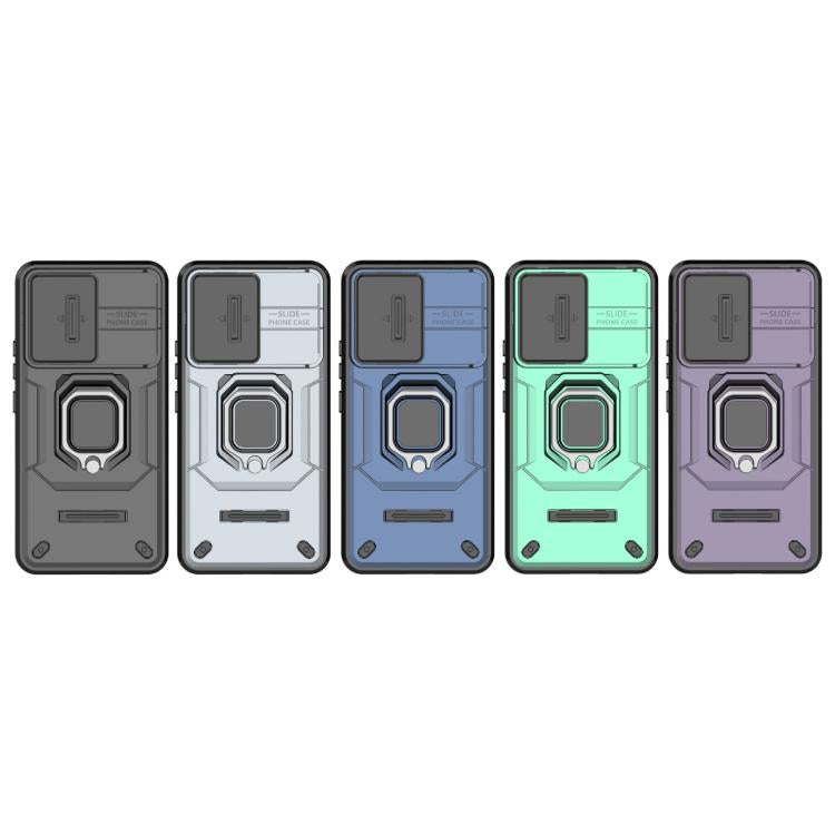 For Honor 400 5G Global 156.5mm Sliding Camshield TPU + PC Shockproof Phone Case with Holder