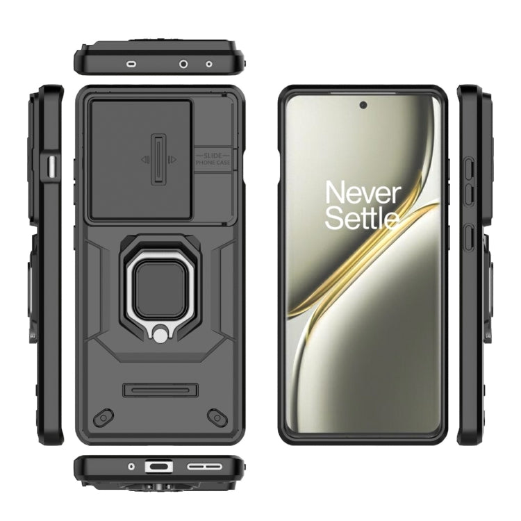 For OnePlus Ace 3 Pro 5G Sliding Camshield TPU + PC Shockproof Phone Case with Holder