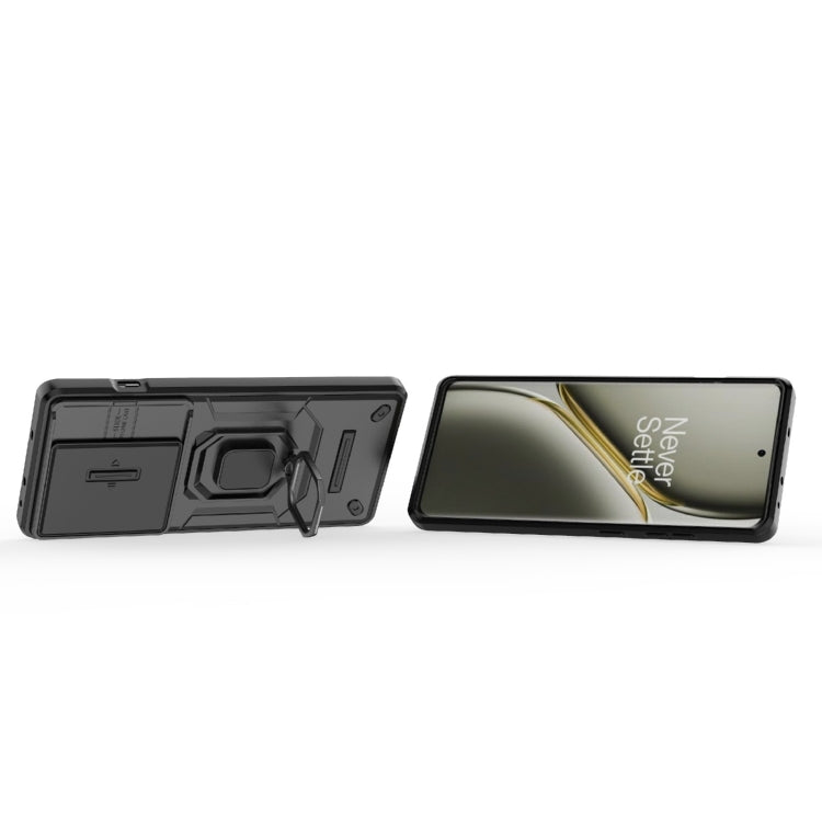 For OnePlus Ace 3 Pro 5G Sliding Camshield TPU + PC Shockproof Phone Case with Holder