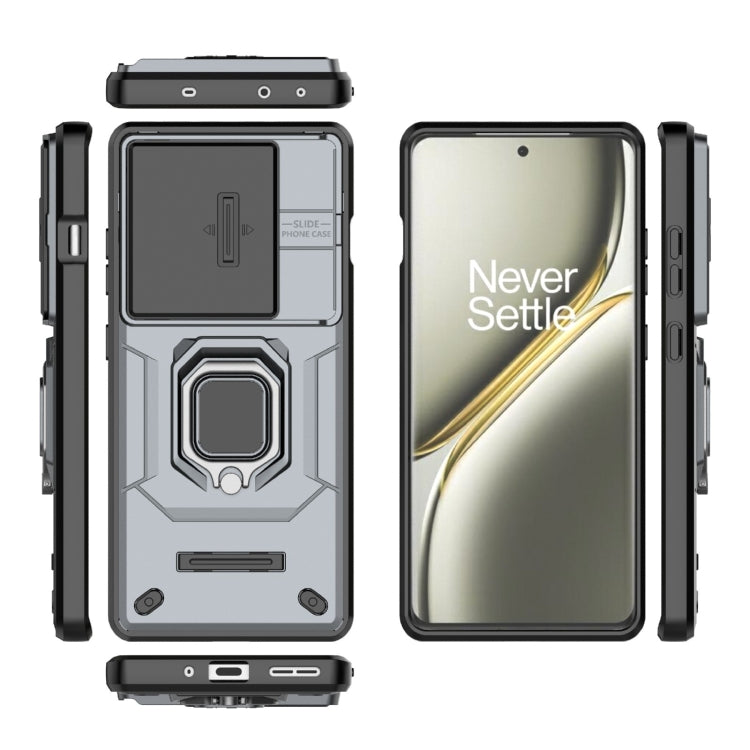 For OnePlus Ace 3 Pro 5G Sliding Camshield TPU + PC Shockproof Phone Case with Holder