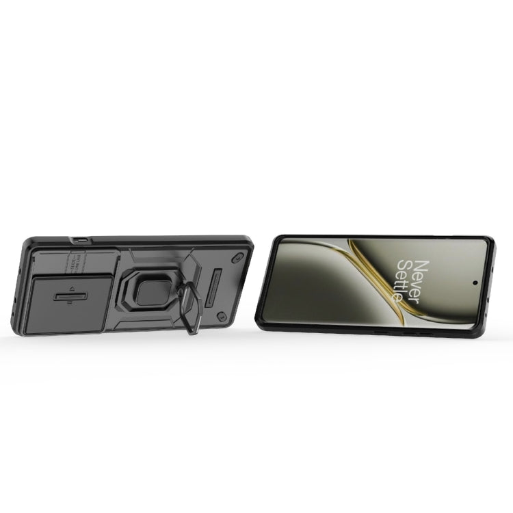 For OnePlus Ace 3 Pro 5G Sliding Camshield TPU + PC Shockproof Phone Case with Holder