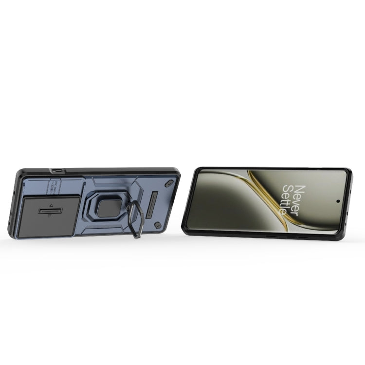 For OnePlus Ace 3 Pro 5G Sliding Camshield TPU + PC Shockproof Phone Case with Holder
