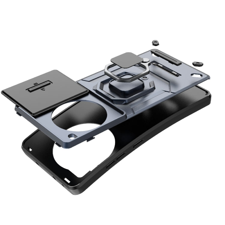 For OnePlus Ace 3 Pro 5G Sliding Camshield TPU + PC Shockproof Phone Case with Holder