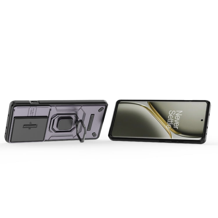 For OnePlus Ace 3 Pro 5G Sliding Camshield TPU + PC Shockproof Phone Case with Holder